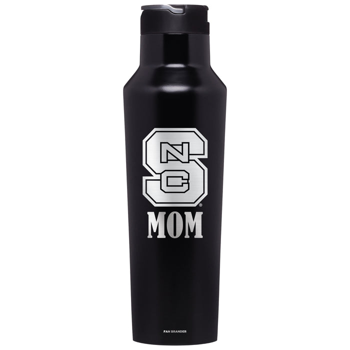 Corkcicle Insulated Canteen Water Bottle with NC State Wolfpack Mom Primary Logo