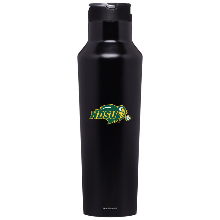 Corkcicle Insulated Canteen Water Bottle with North Dakota State Bison Primary Logo