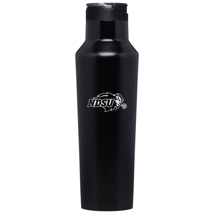 Corkcicle Insulated Sport Canteen Water Bottle with North Dakota State Bison Primary Logo