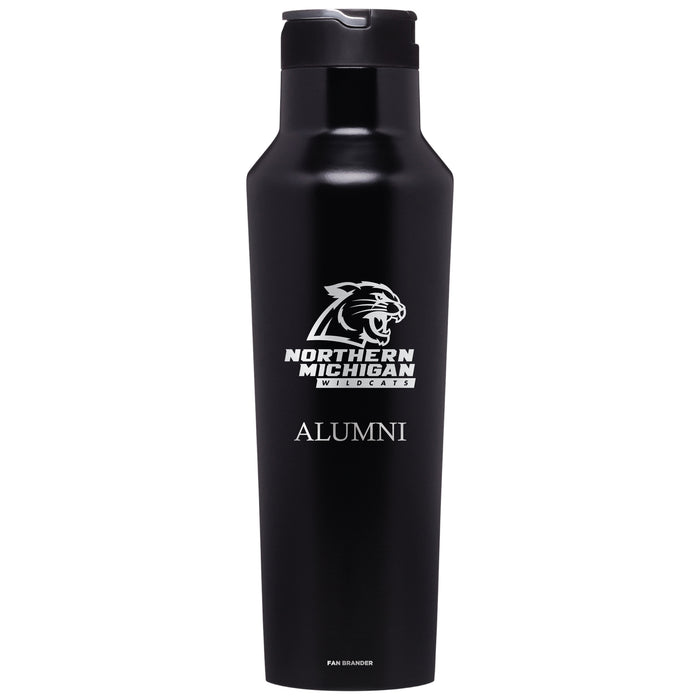 Corkcicle Insulated Canteen Water Bottle with Northern Michigan University Wildcats Alumni Primary Logo