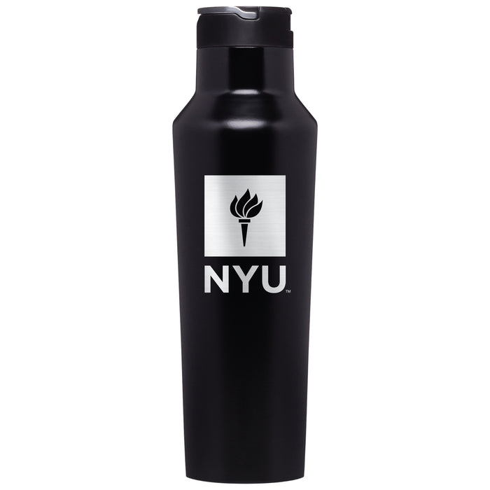 Corkcicle Insulated Sport Canteen Water Bottle with NYU Primary Logo