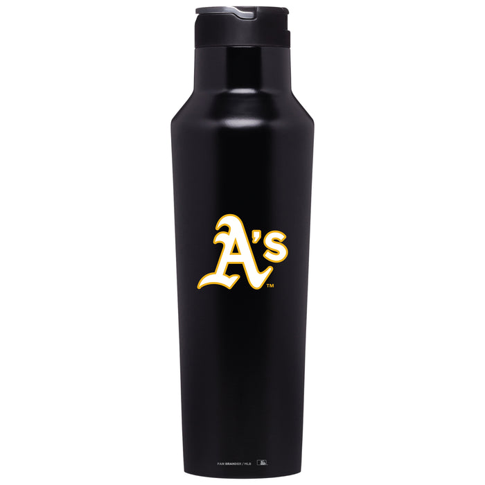 Corkcicle Insulated Canteen Water Bottle with Oakland Athletics Primary Logo