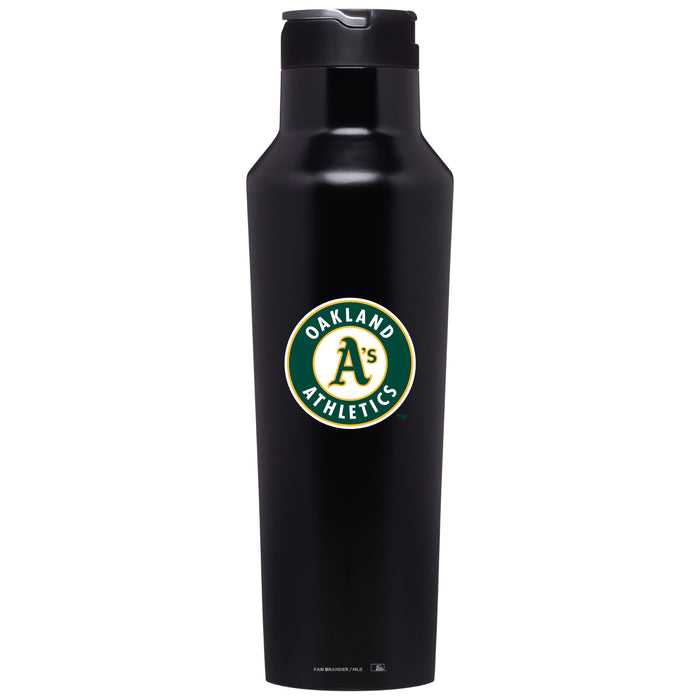 Corkcicle Insulated Canteen Water Bottle with Oakland Athletics Secondary Logo