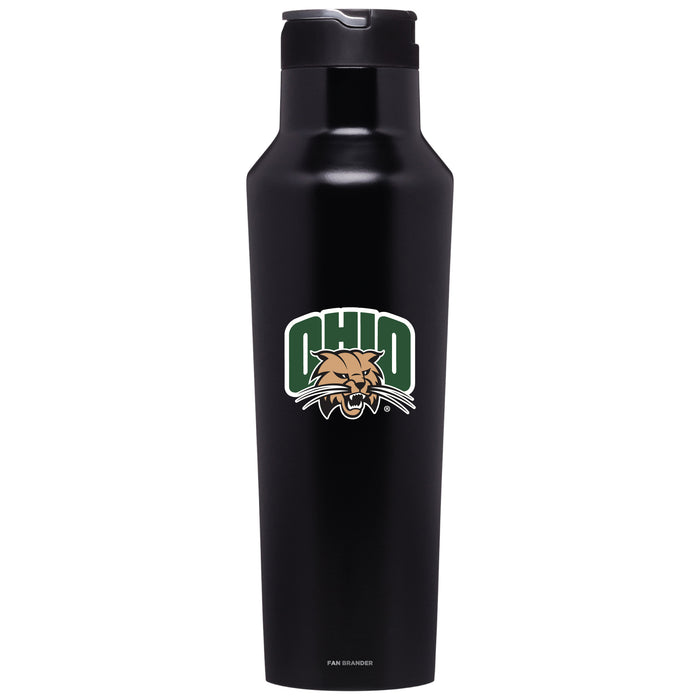 Corkcicle Insulated Canteen Water Bottle with Ohio University Bobcats Primary Logo