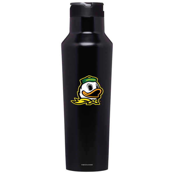 Corkcicle Insulated Canteen Water Bottle with Oregon Ducks Secondary Logo