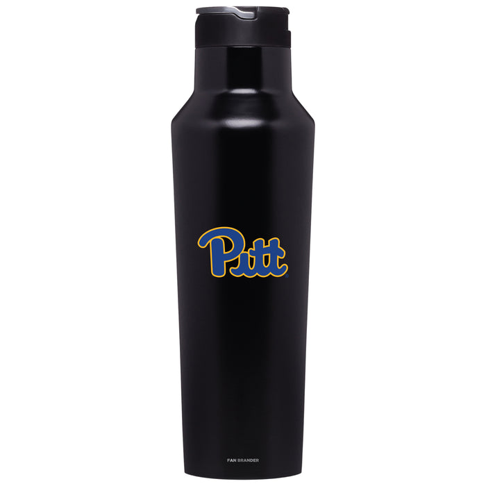 Corkcicle Insulated Canteen Water Bottle with Pittsburgh Panthers Primary Logo