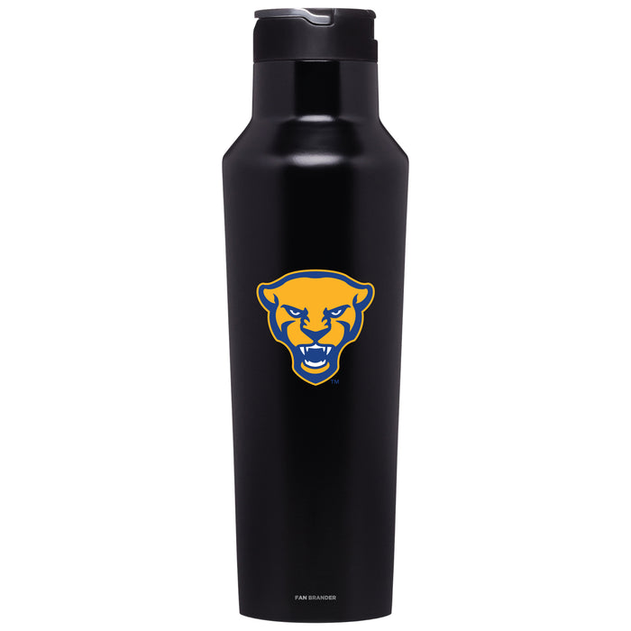 Corkcicle Insulated Canteen Water Bottle with Pittsburgh Panthers Secondary Logo