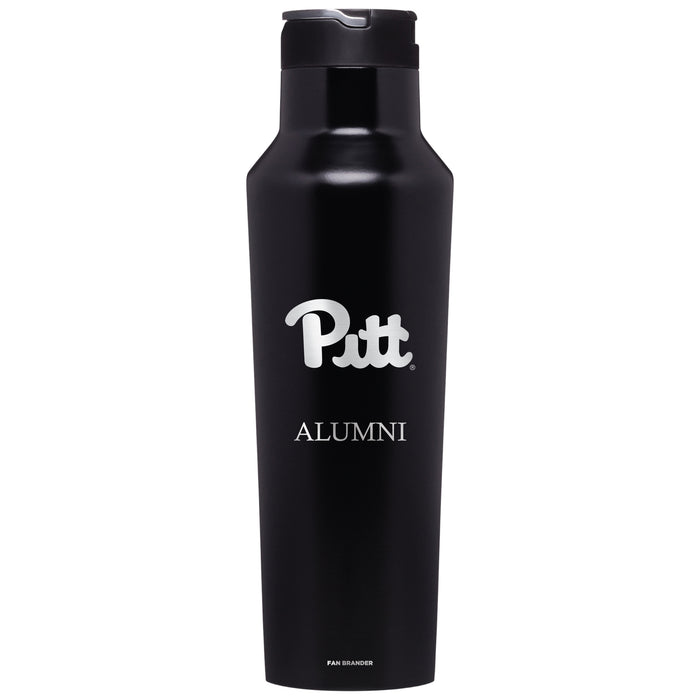 Corkcicle Insulated Canteen Water Bottle with Pittsburgh Panthers Alumni Primary Logo
