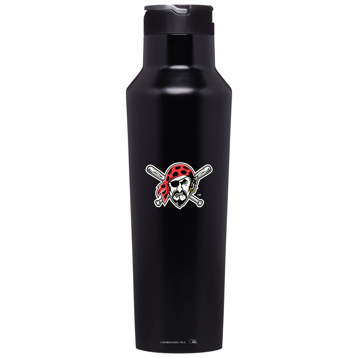 Corkcicle Insulated Canteen Water Bottle with Pittsburgh Pirates Secondary Logo