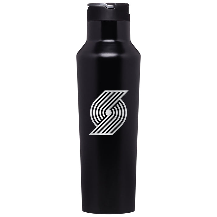 Corkcicle Insulated Canteen Water Bottle with Portland Trailblazers Etched Primary Logo