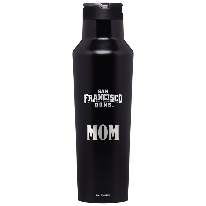 Corkcicle Insulated Canteen Water Bottle with San Francisco Dons Mom Primary Logo