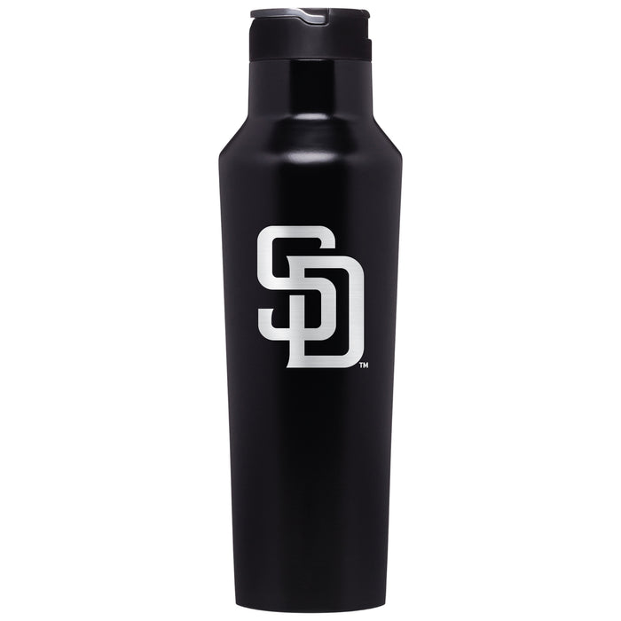 Corkcicle Insulated Canteen Water Bottle with San Diego Padres Primary Logo