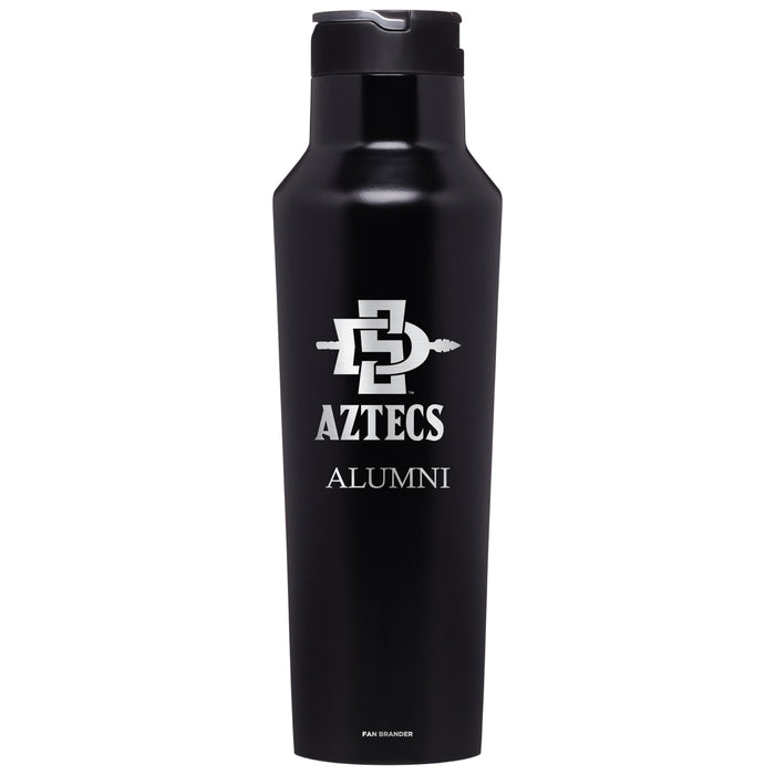 Corkcicle Insulated Canteen Water Bottle with San Diego State Aztecs Mom Primary Logo