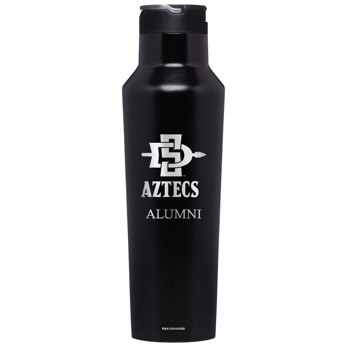 Corkcicle Insulated Canteen Water Bottle with San Diego State Aztecs Alumni Primary Logo