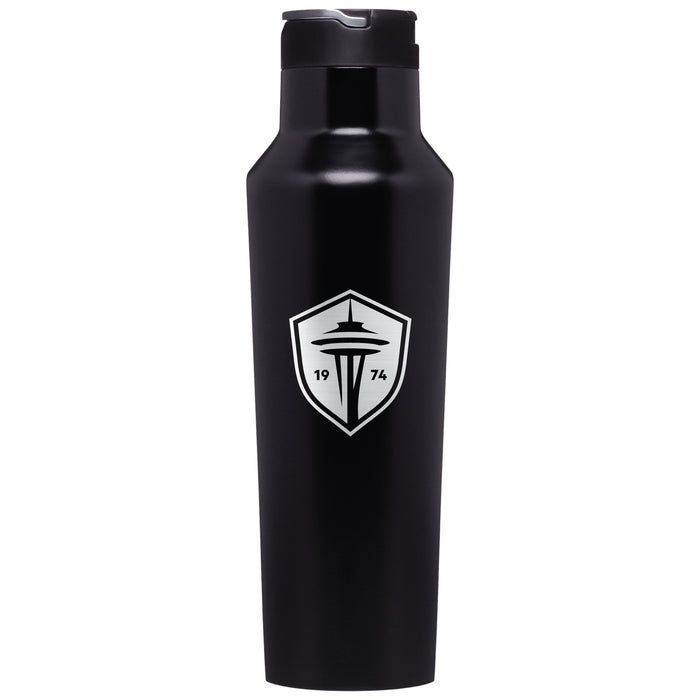 Corkcicle Insulated Canteen Water Bottle with Seatle Sounders Primary Logo