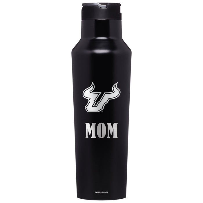 Corkcicle Insulated Canteen Water Bottle with South Florida Bulls Mom Primary Logo
