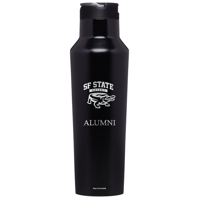 Corkcicle Insulated Canteen Water Bottle with San Francisco State U Gators Alumni Primary Logo