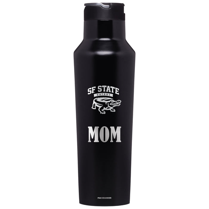 Corkcicle Insulated Canteen Water Bottle with San Francisco State U Gators Mom Primary Logo