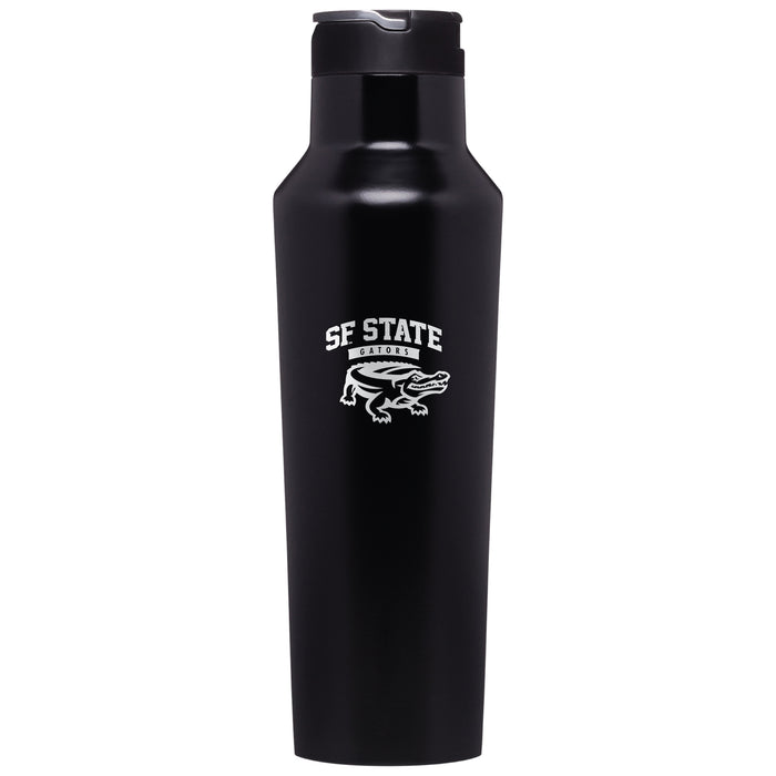 Corkcicle Insulated Sport Canteen Water Bottle with San Francisco State U Gators Primary Logo