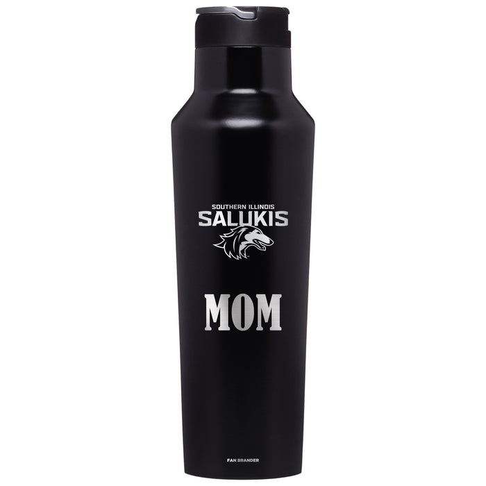 Corkcicle Insulated Canteen Water Bottle with Southern Illinois Salukis Mom Primary Logo