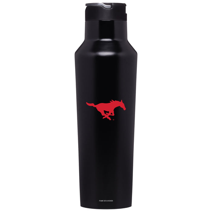 Corkcicle Insulated Canteen Water Bottle with SMU Mustangs Secondary Logo