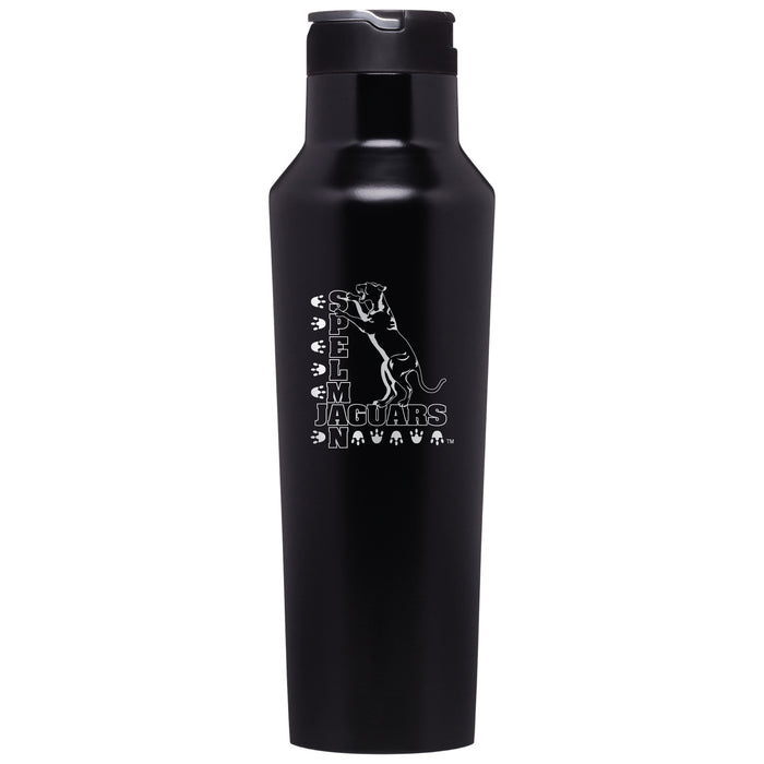 Corkcicle Insulated Sport Canteen Water Bottle with Spelman College Jaguars Primary Logo