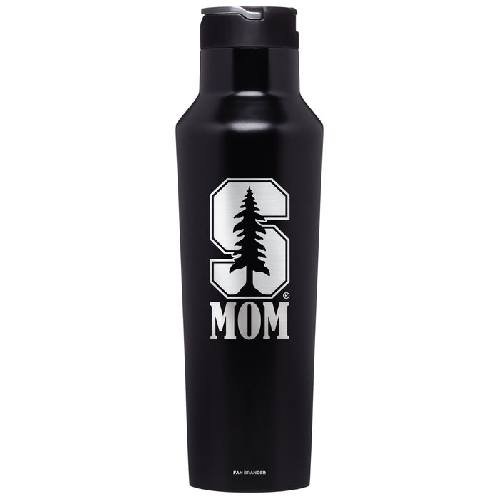 Corkcicle Insulated Canteen Water Bottle with Stanford Cardinal Mom Primary Logo