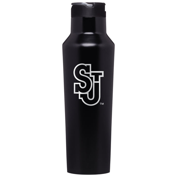 Corkcicle Insulated Sport Canteen Water Bottle with St. John's Red Storm Primary Logo