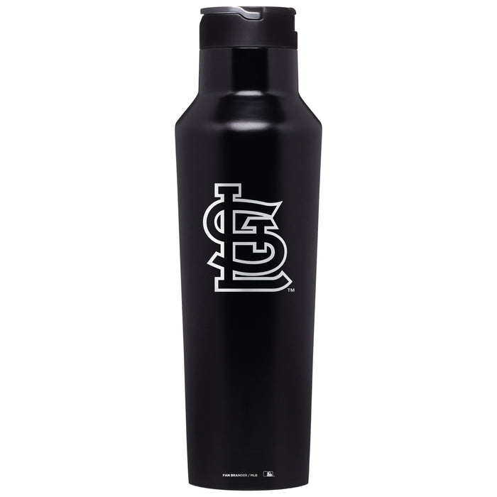 Corkcicle Insulated Canteen Water Bottle with St. Louis Cardinals Etched Secondary Logo