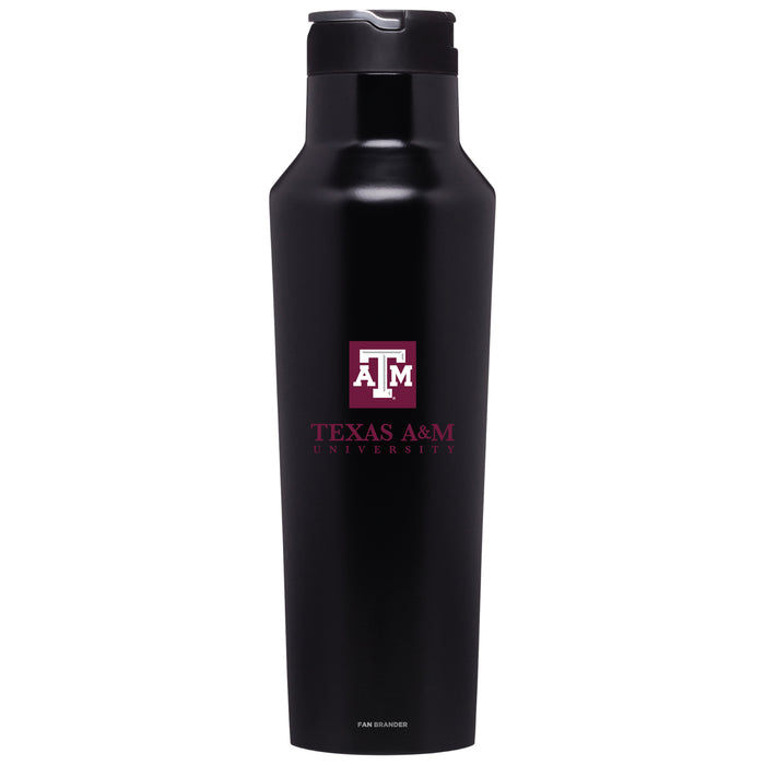 Corkcicle Insulated Canteen Water Bottle with Texas A&M Aggies Secondary Logo