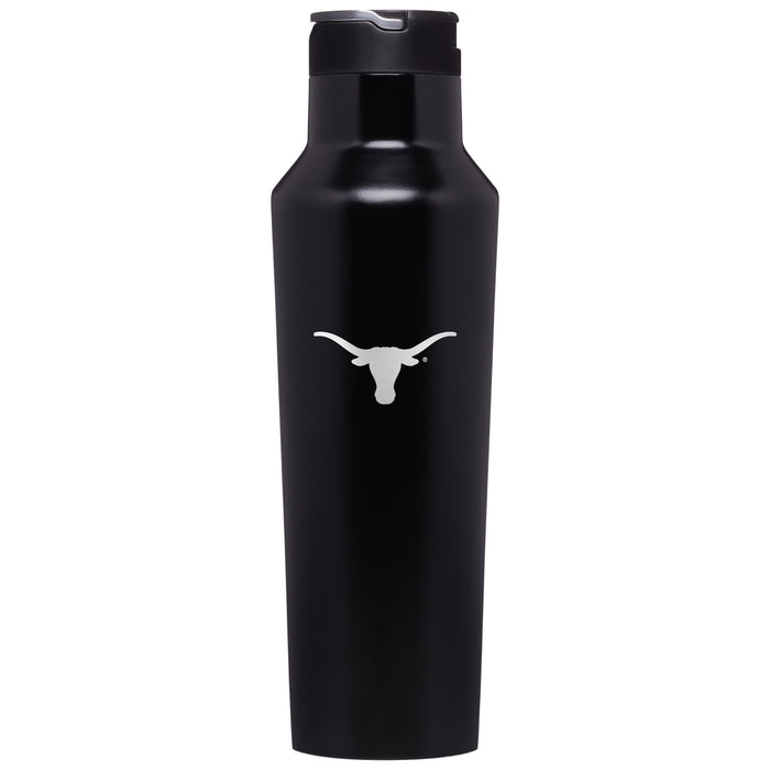 Corkcicle Insulated Sport Canteen Water Bottle with Texas Longhorns  Primary Logo