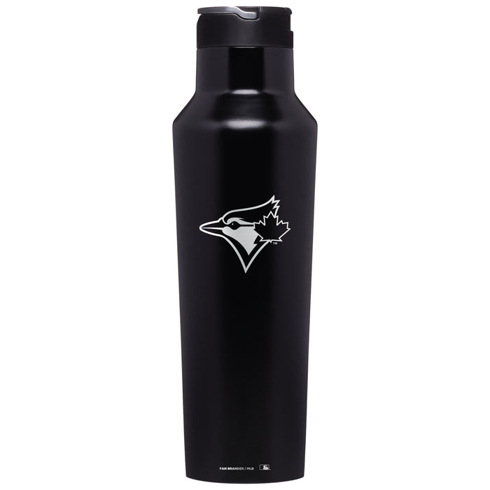 Corkcicle Insulated Canteen Water Bottle with Toronto Blue Jays Etched Secondary Logo