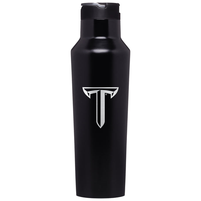 Corkcicle Insulated Sport Canteen Water Bottle with Troy Trojans Primary Logo