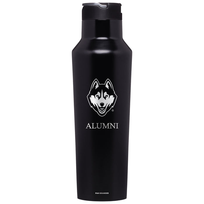 Corkcicle Insulated Canteen Water Bottle with Uconn Huskies Alumni Primary Logo