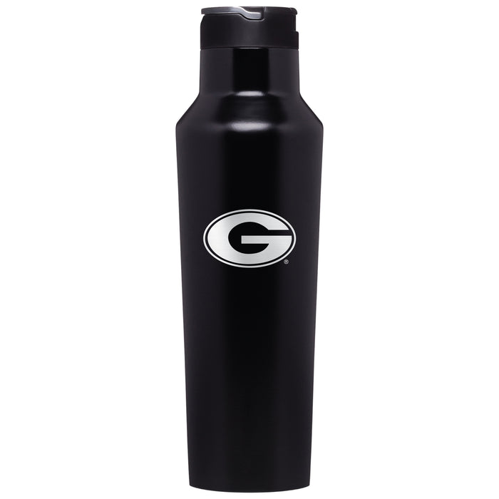Corkcicle Insulated Sport Canteen Water Bottle with Georgia Bulldogs Primary Logo