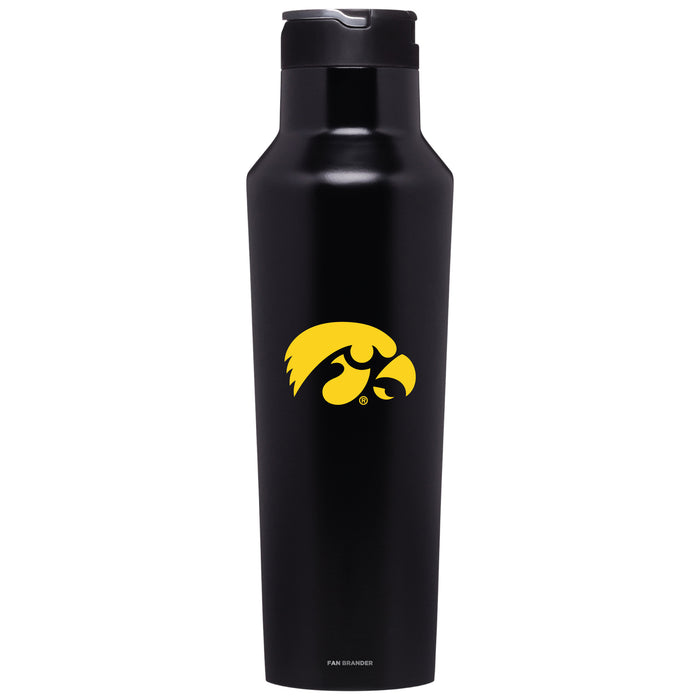 Corkcicle Insulated Canteen Water Bottle with Iowa Hawkeyes Primary Logo