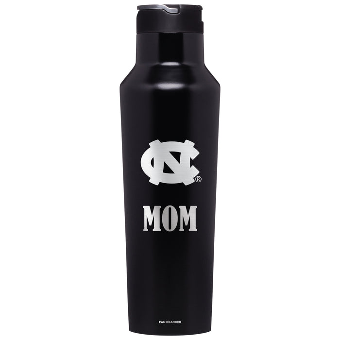 Corkcicle Insulated Canteen Water Bottle with UNC Tar Heels Mom Primary Logo