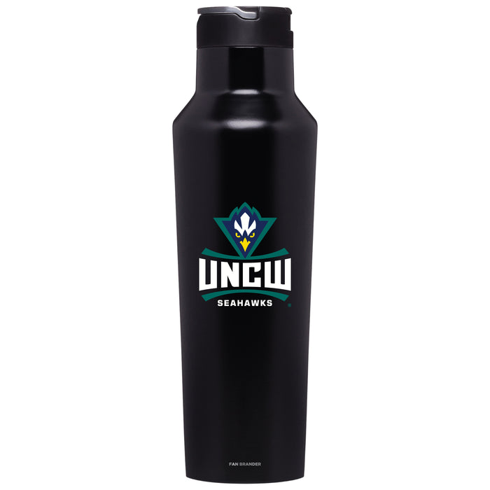 Corkcicle Insulated Canteen Water Bottle with UNC Wilmington Seahawks Primary Logo