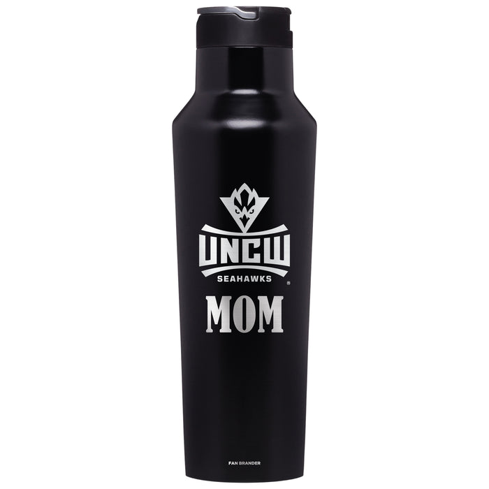 Corkcicle Insulated Canteen Water Bottle with UNC Wilmington Seahawks Mom Primary Logo