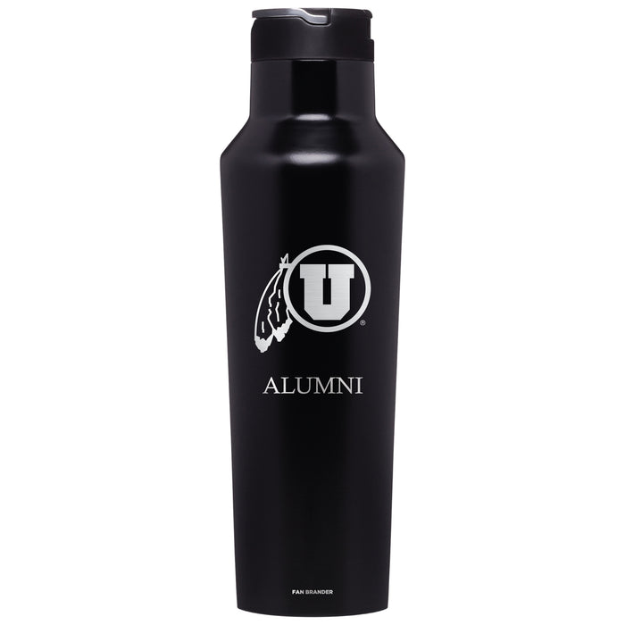 Corkcicle Insulated Canteen Water Bottle with Utah Utes Alumni Primary Logo