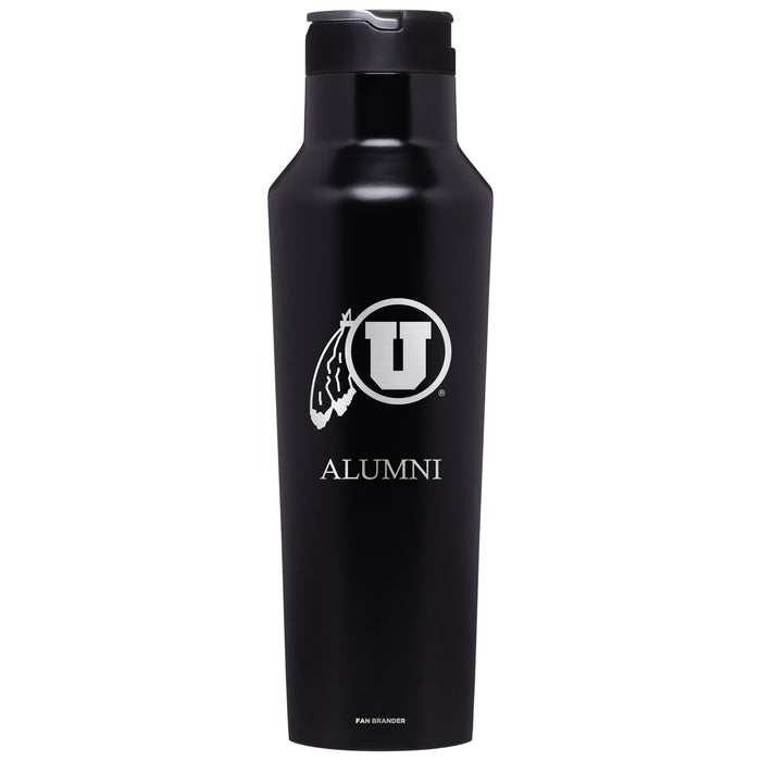 Corkcicle Insulated Canteen Water Bottle with Utah Utes Mom Primary Logo