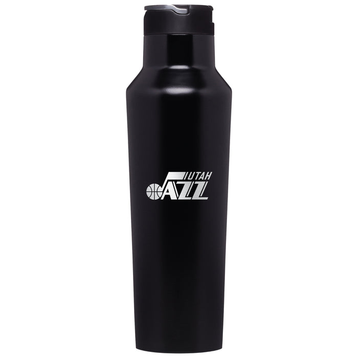 Corkcicle Insulated Canteen Water Bottle with Utah Jazz Etched Primary Logo