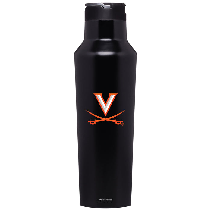 Corkcicle Insulated Canteen Water Bottle with Virginia Cavaliers Primary Logo