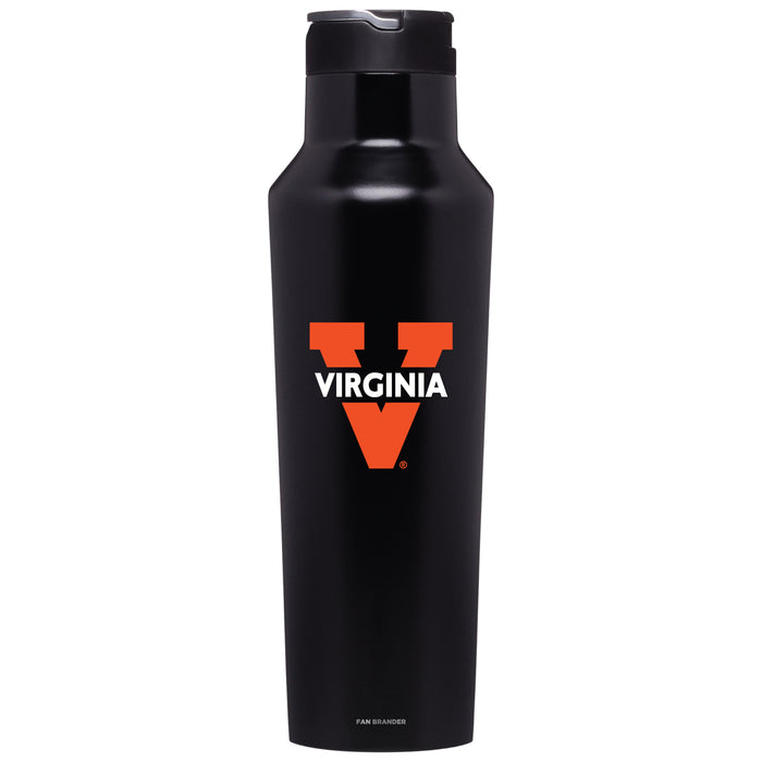 Corkcicle Insulated Canteen Water Bottle with Virginia Cavaliers Secondary Logo