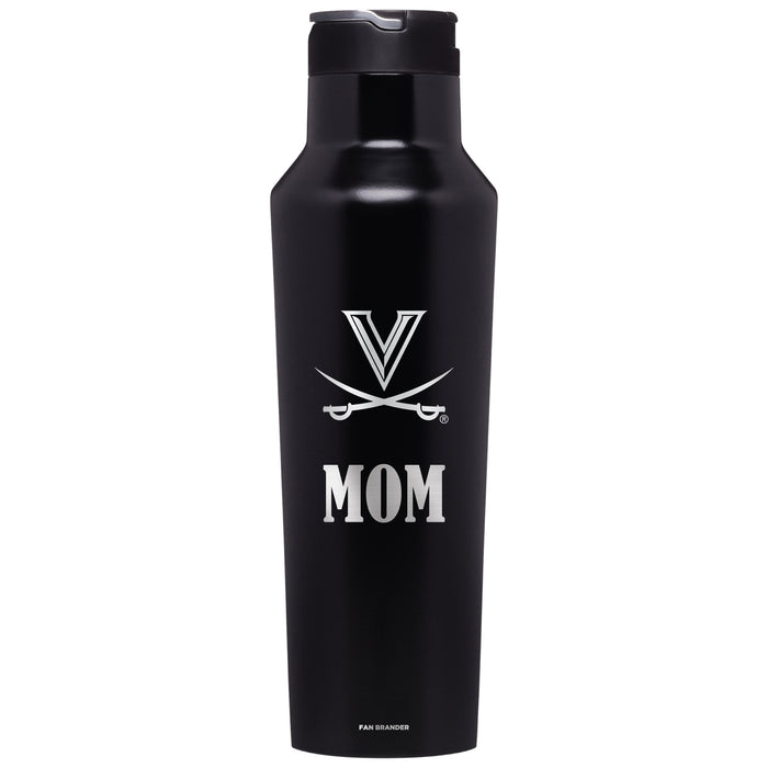 Corkcicle Insulated Canteen Water Bottle with Virginia Cavaliers Mom Primary Logo