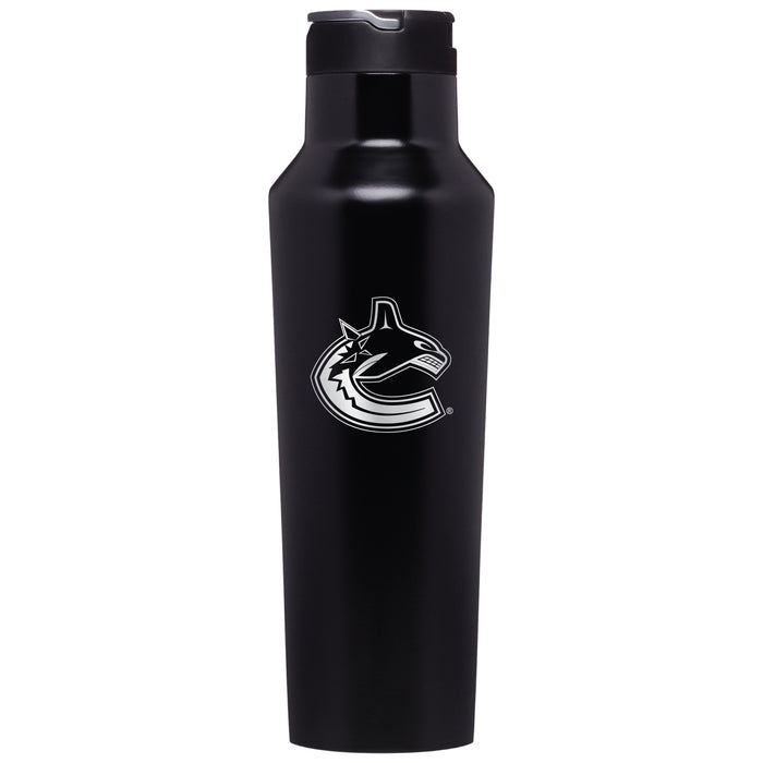 Corkcicle Insulated Canteen Water Bottle with Vancouver Canucks Primary Logo