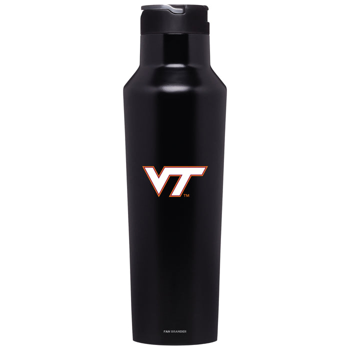 Corkcicle Insulated Canteen Water Bottle with Virginia Tech Hokies Primary Logo