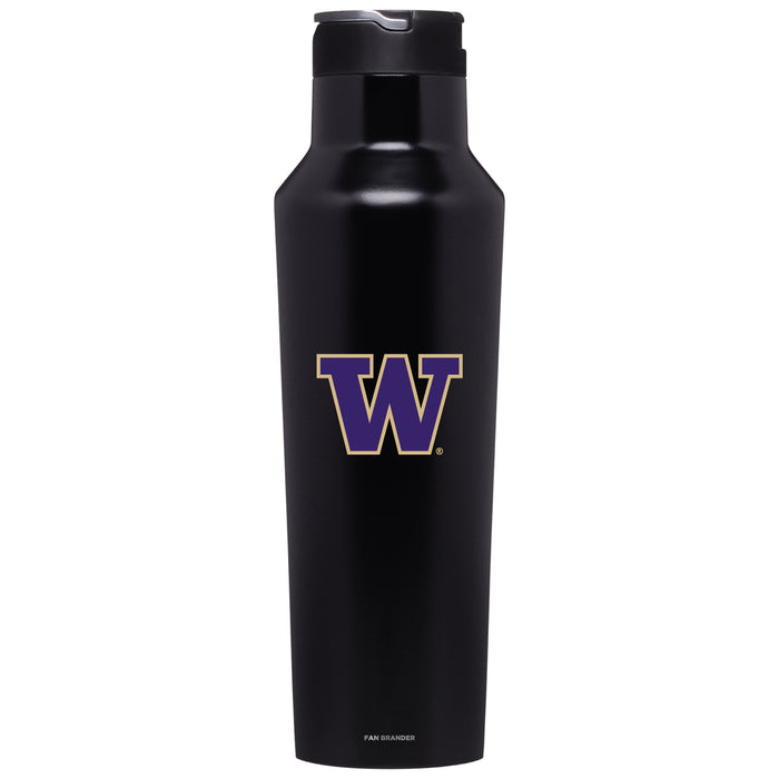 Corkcicle Insulated Canteen Water Bottle with Washington Huskies Primary Logo