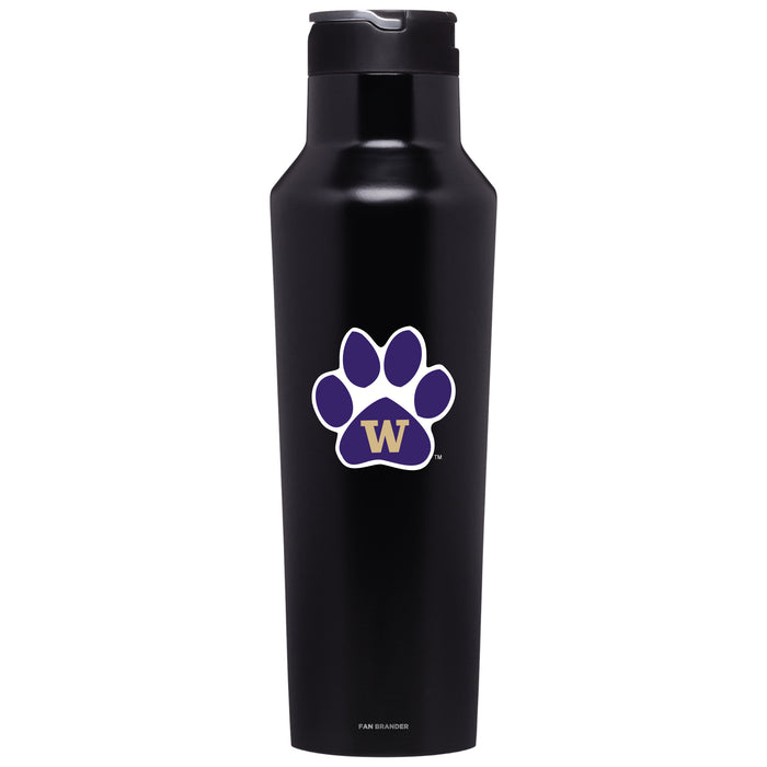 Corkcicle Insulated Canteen Water Bottle with Washington Huskies Secondary Logo
