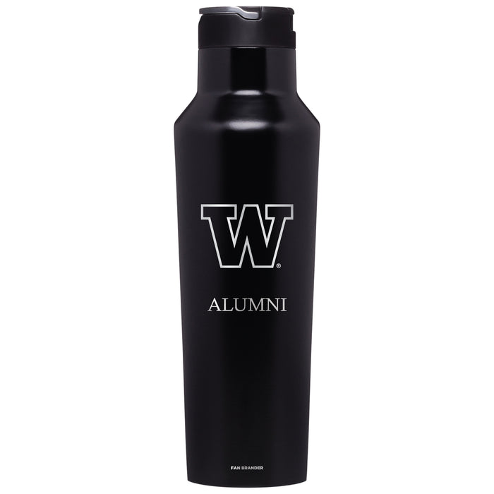 Corkcicle Insulated Canteen Water Bottle with Washington Huskies Alumni Primary Logo